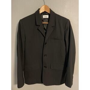Soulland Blazer Unisex Womens Small Mens XS Wool Blend Suit Coat 3 Button Career